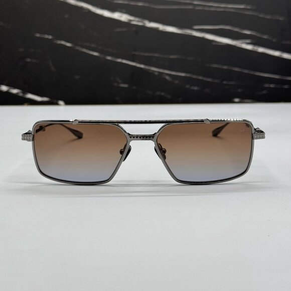 NEW VALENTINO V-SEI BROWN TITANIUM UNISEX VALENTINO SUNGLASSES VLS-111C main image 9